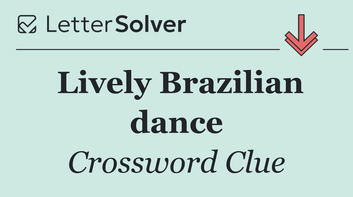 Lively Brazilian dance