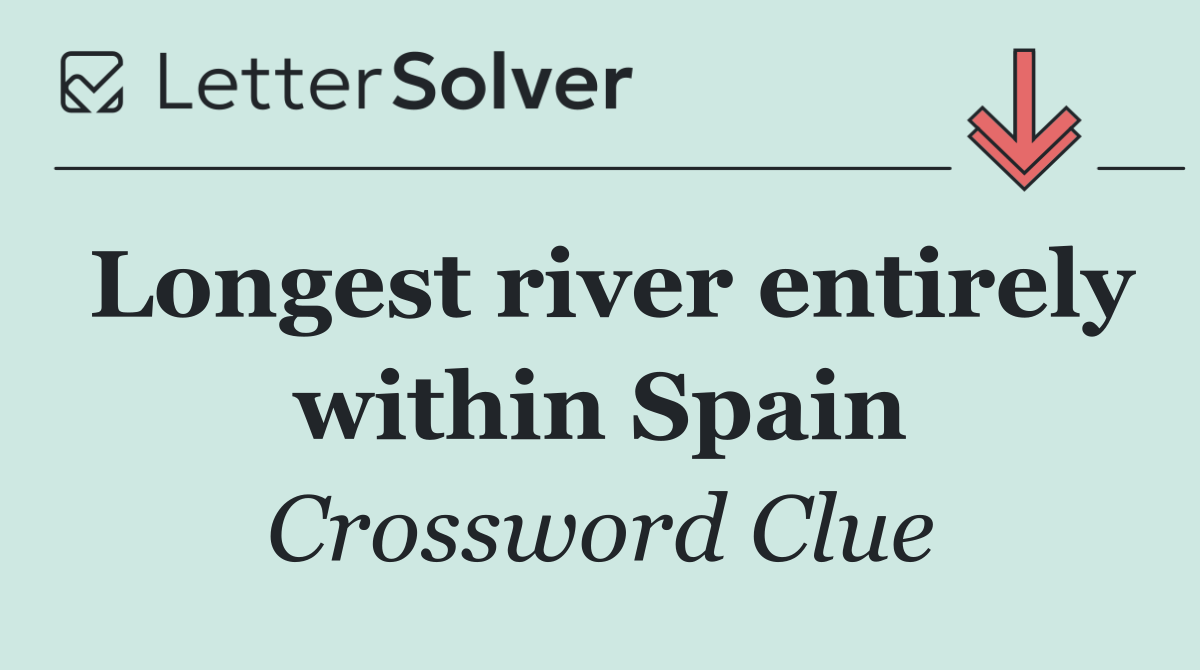 Longest river entirely within Spain