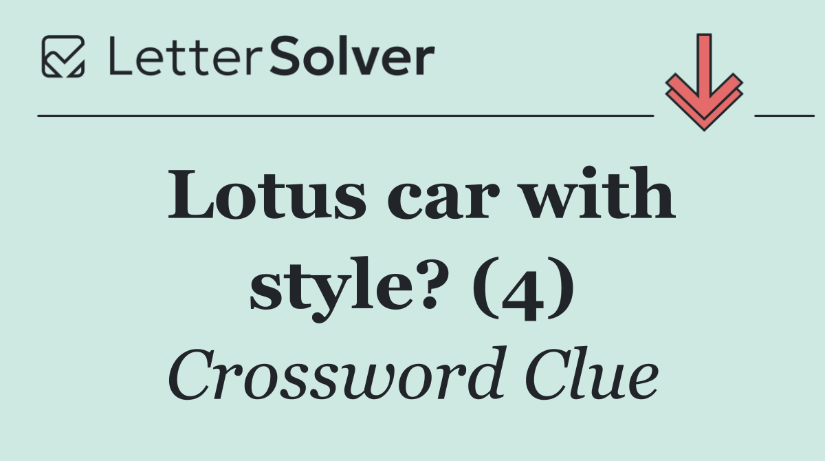 Lotus car with style? (4)