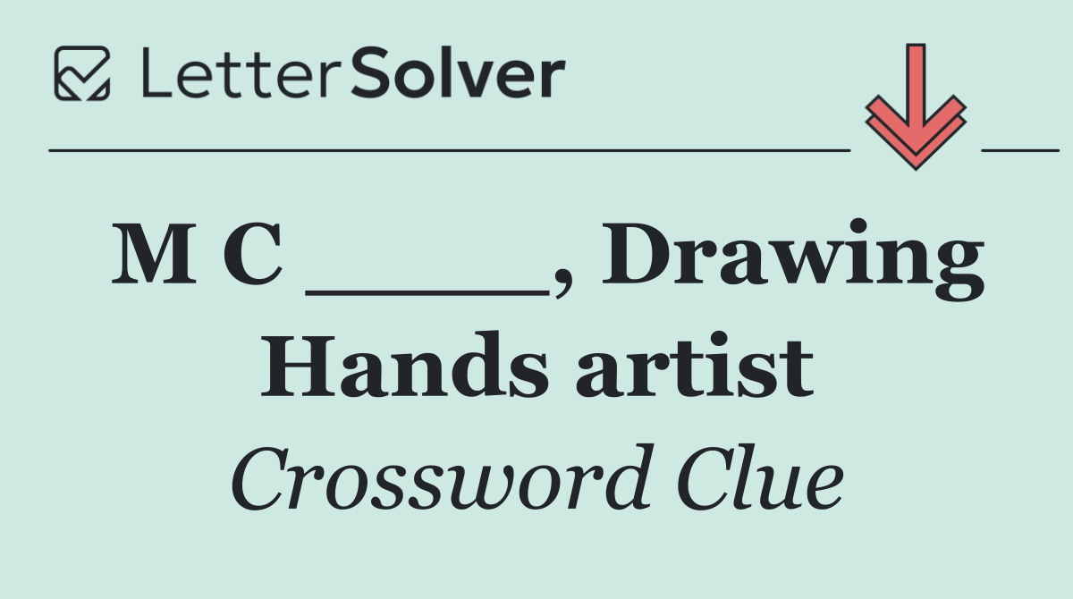 M C ____, Drawing Hands artist
