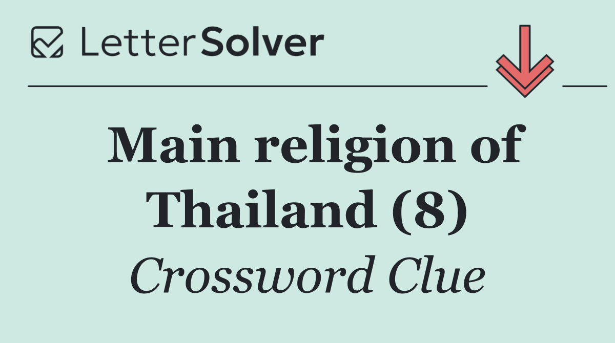 Main religion of Thailand (8)