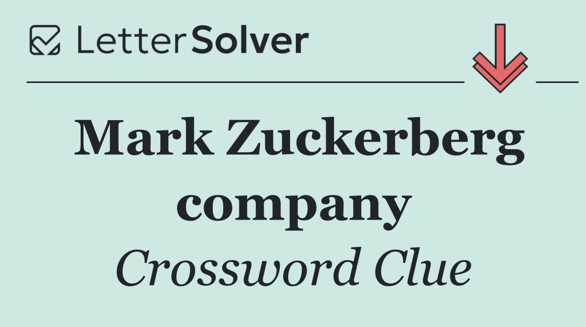 Mark Zuckerberg company