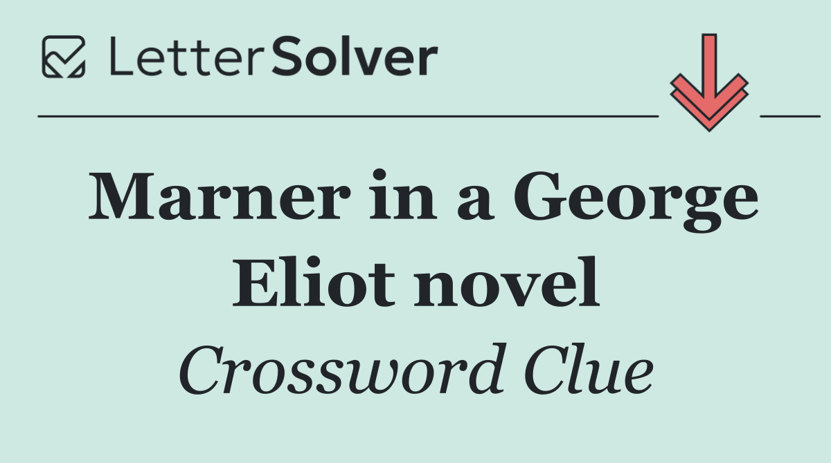 Marner in a George Eliot novel