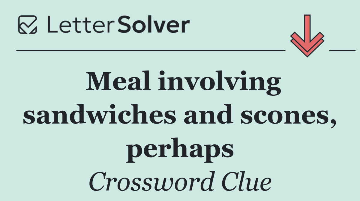 Meal involving sandwiches and scones, perhaps
