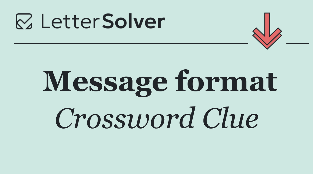 Message format
