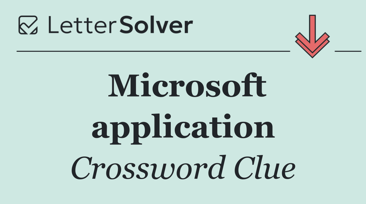 Microsoft application