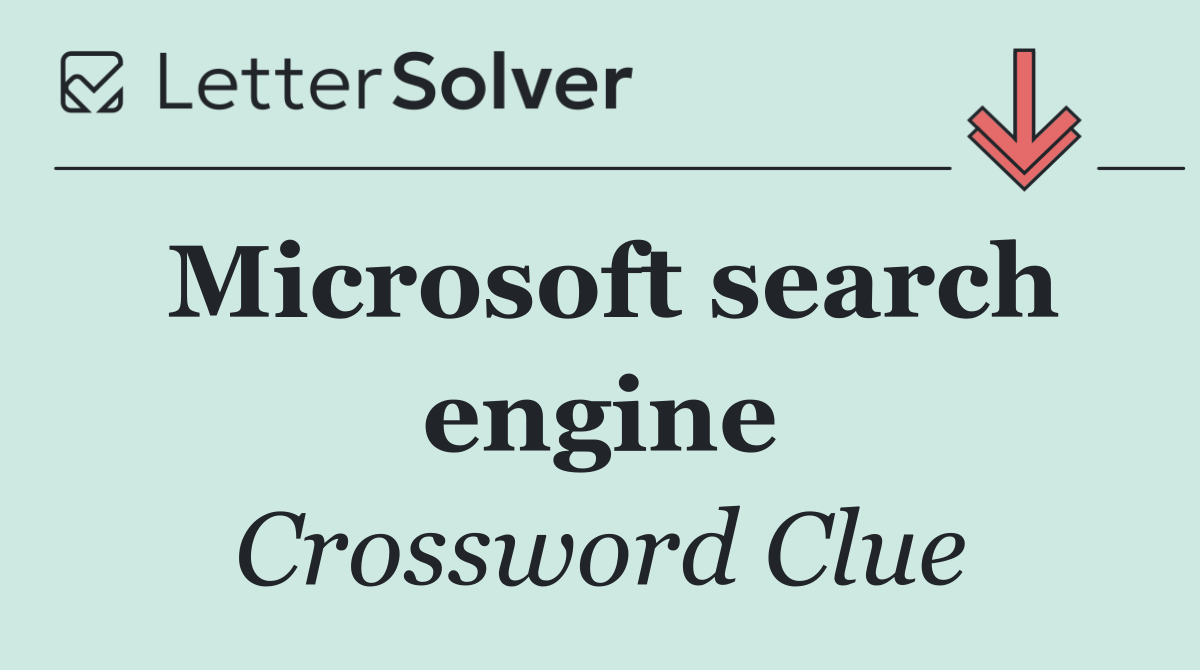 Microsoft search engine
