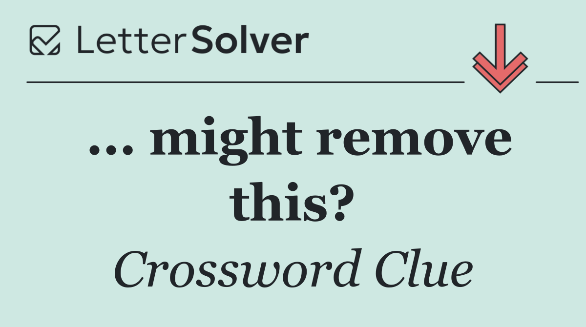 ... might remove this?