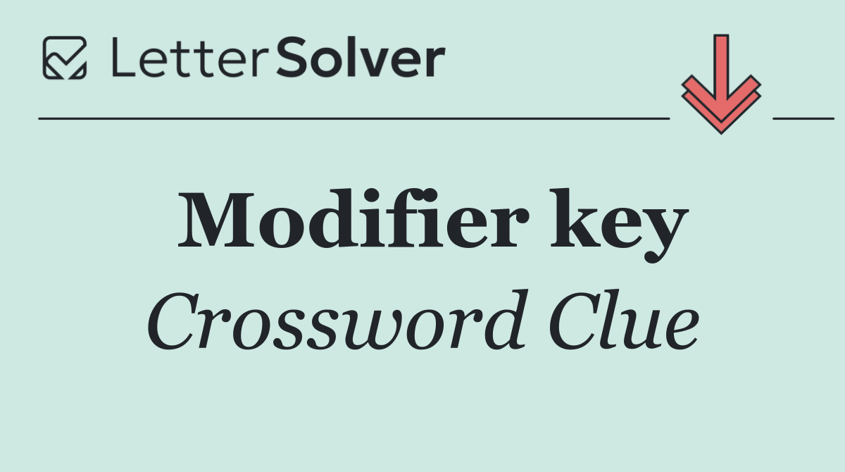 Modifier key