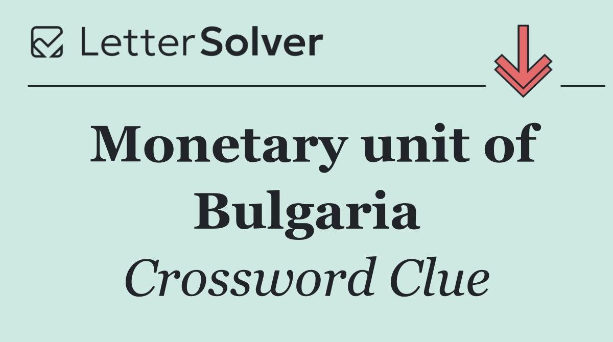 Monetary unit of Bulgaria