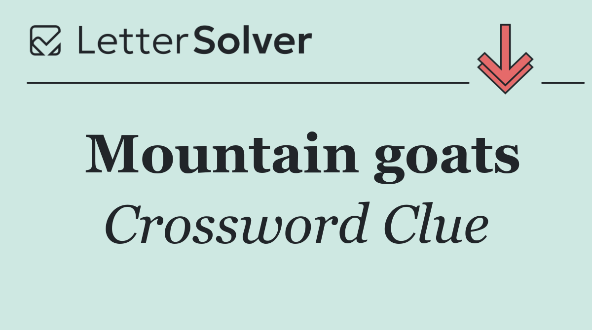 Mountain goats