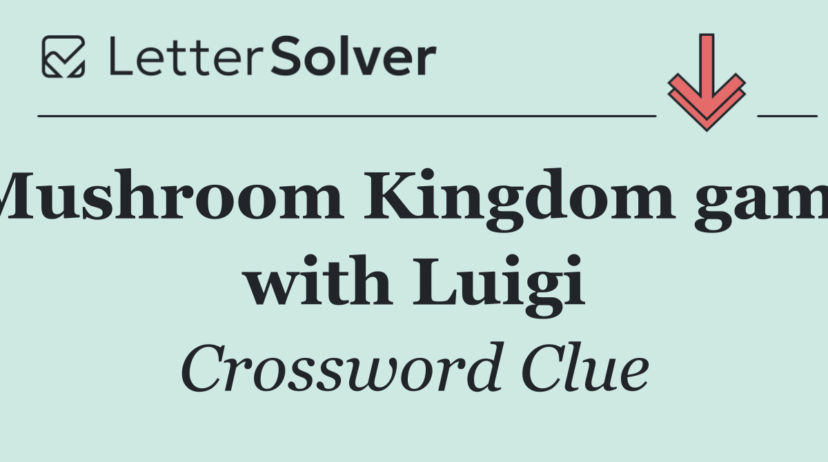 Mushroom Kingdom game with Luigi