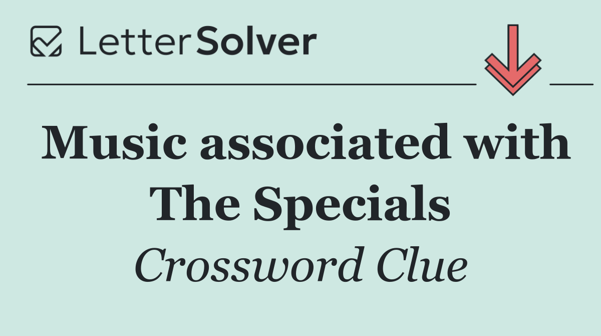 Music associated with The Specials