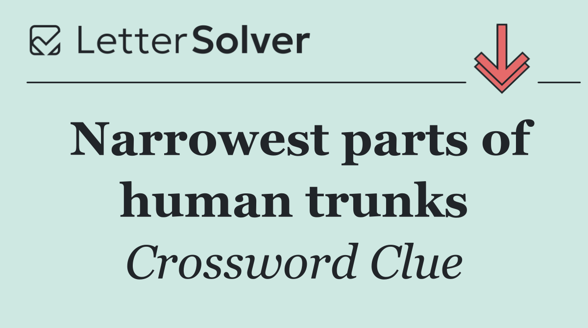 Narrowest parts of human trunks