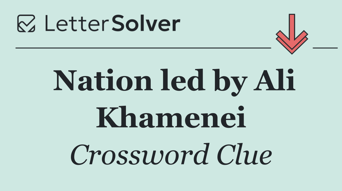 Nation led by Ali Khamenei