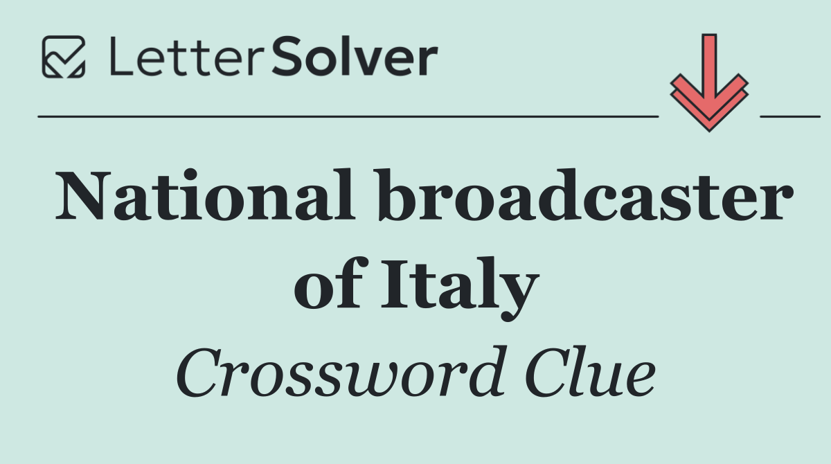 National broadcaster of Italy