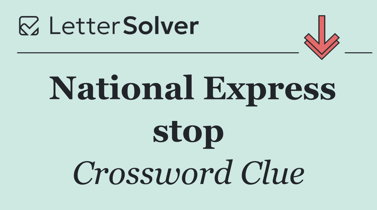 National Express stop