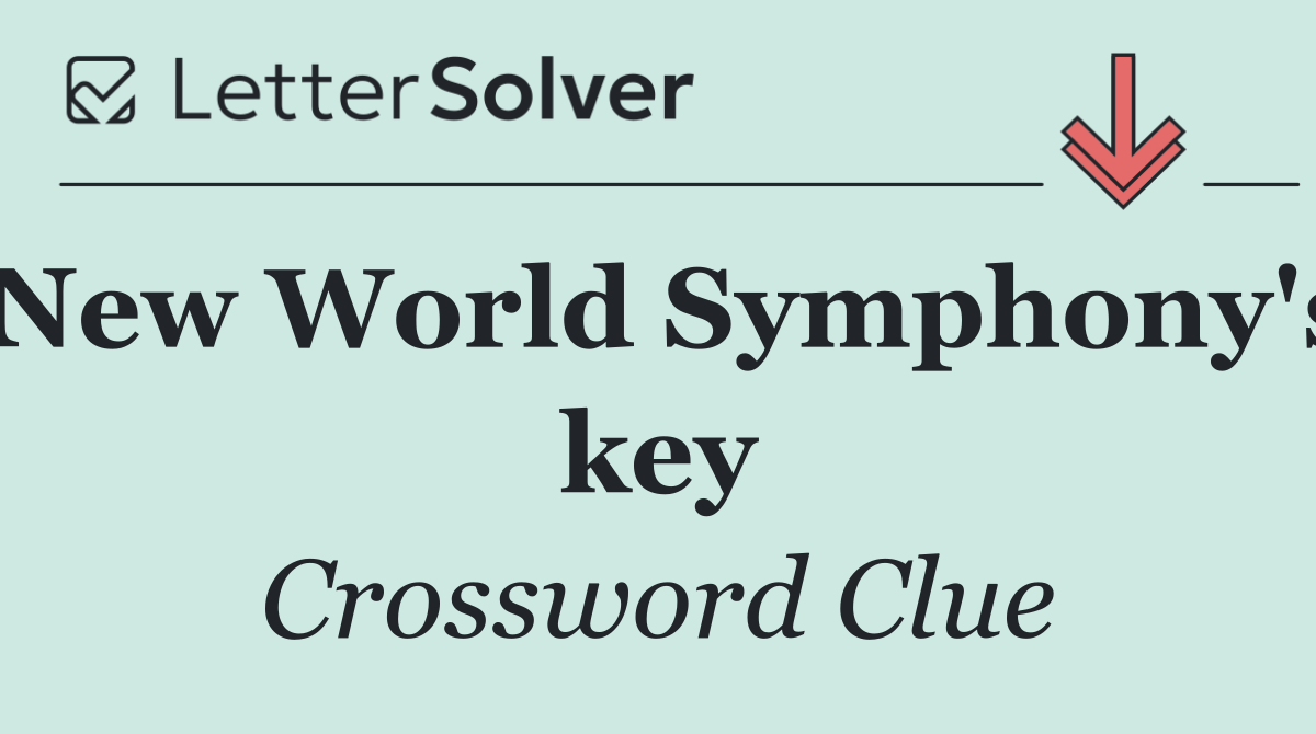 New World Symphony's key