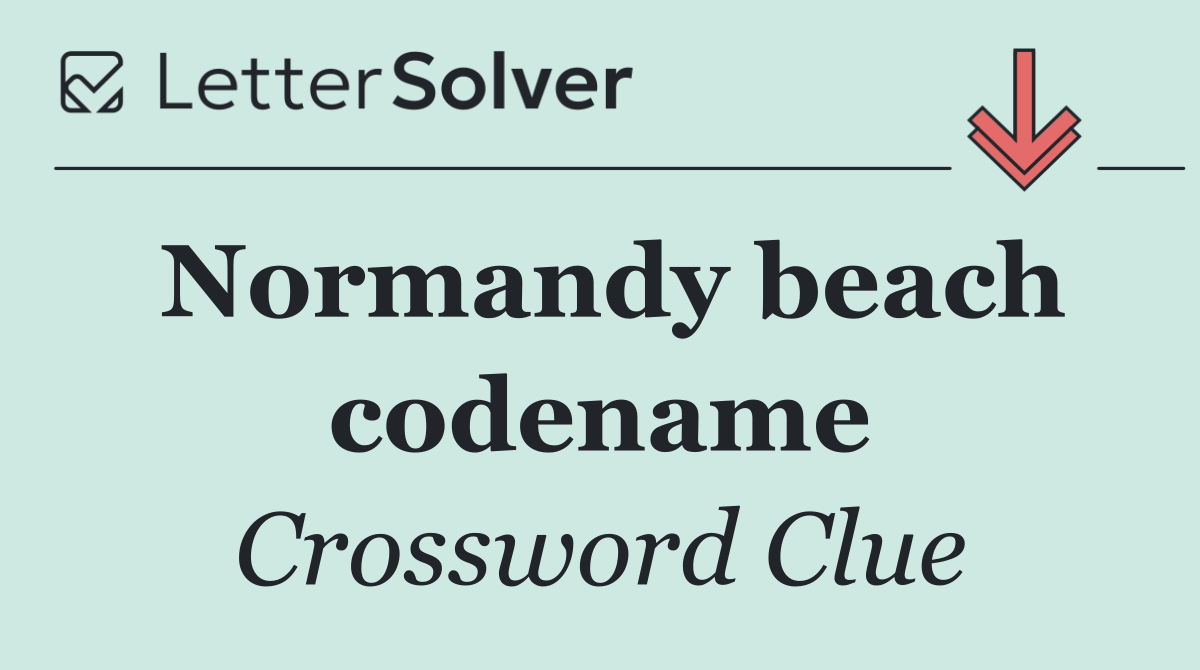 Normandy beach codename