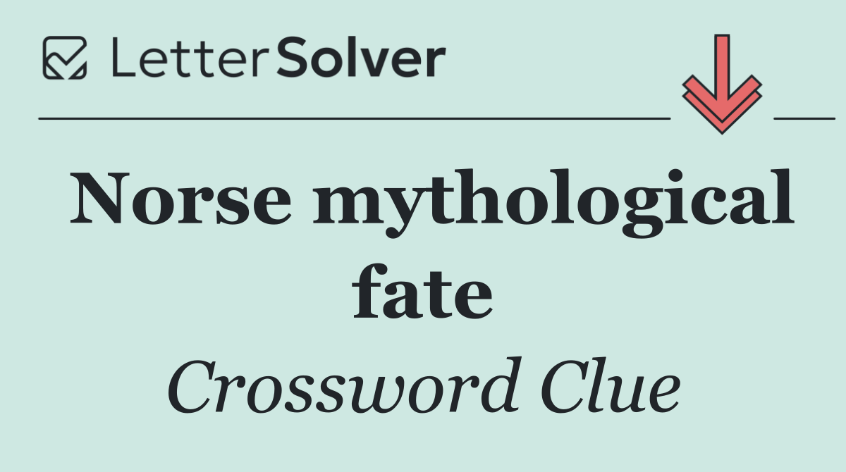 Norse mythological fate