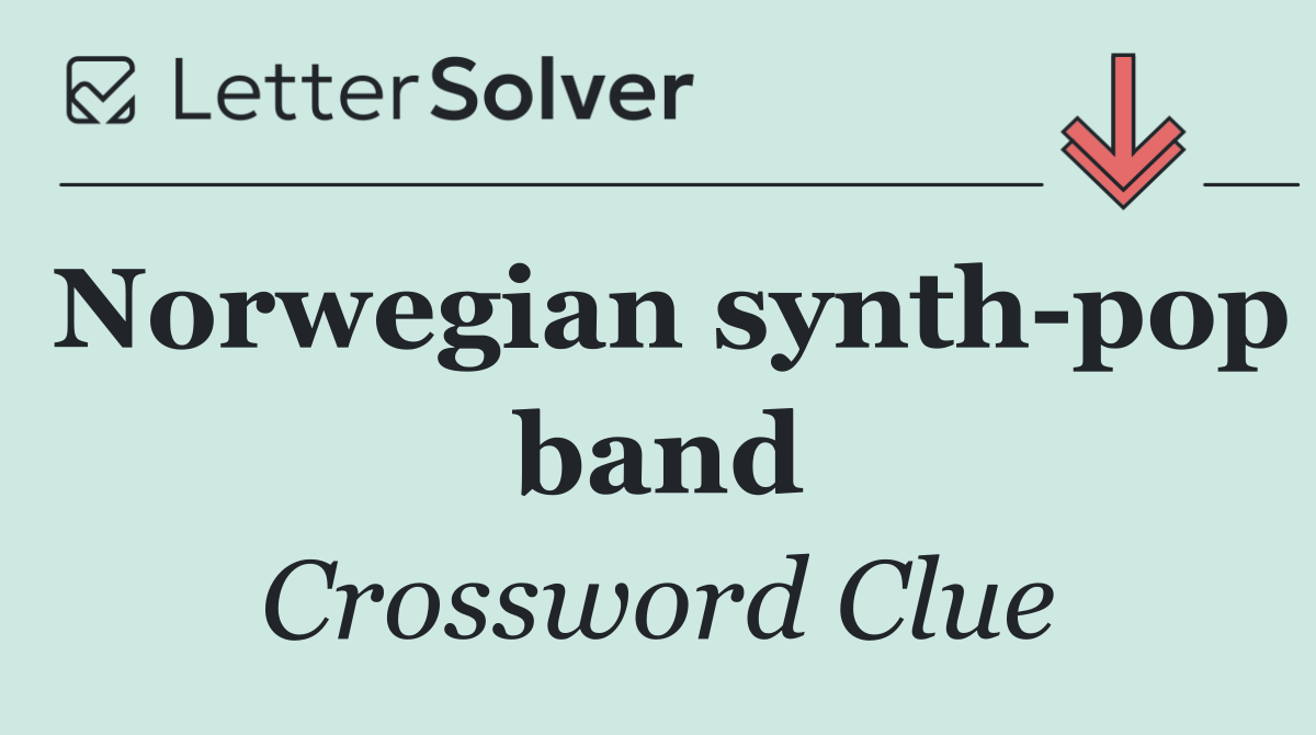 Norwegian synth pop band