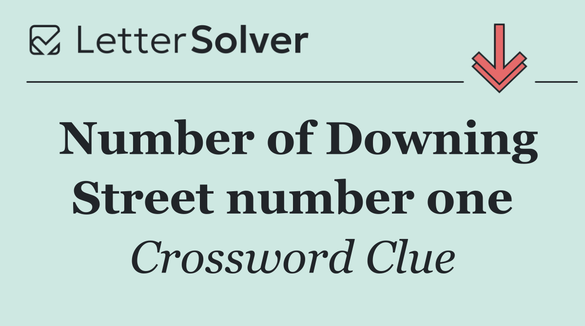 Number of Downing Street number one