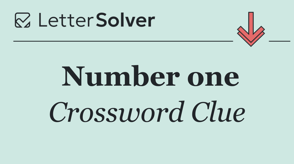 Number one