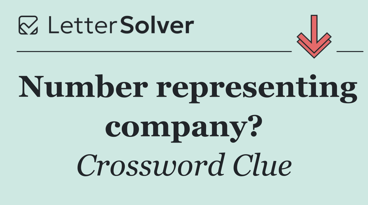 Number representing company?