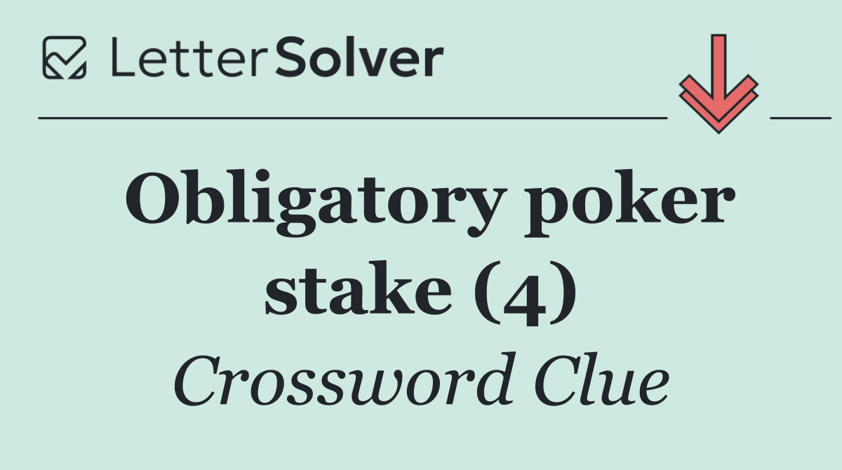 Obligatory poker stake (4)