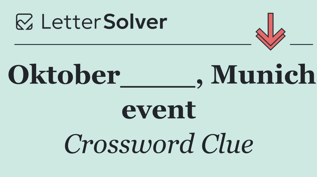 Oktober____, Munich event