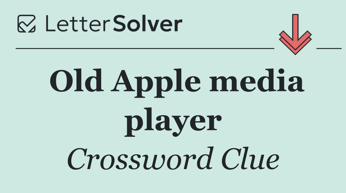 Old Apple media player