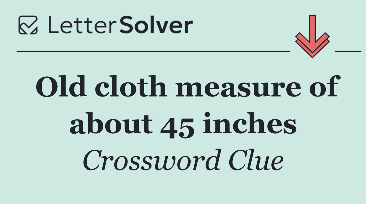 Old cloth measure of about 45 inches