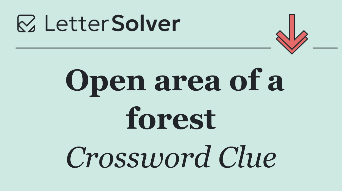 Open area of a forest