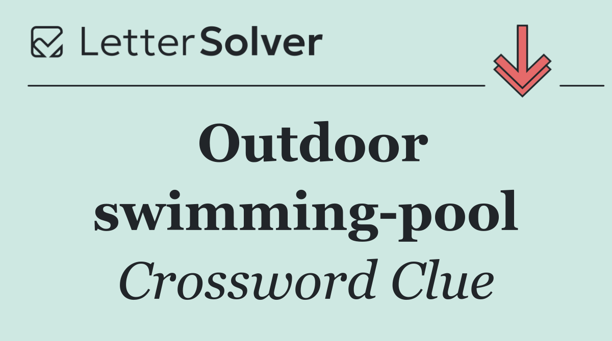 Outdoor swimming pool