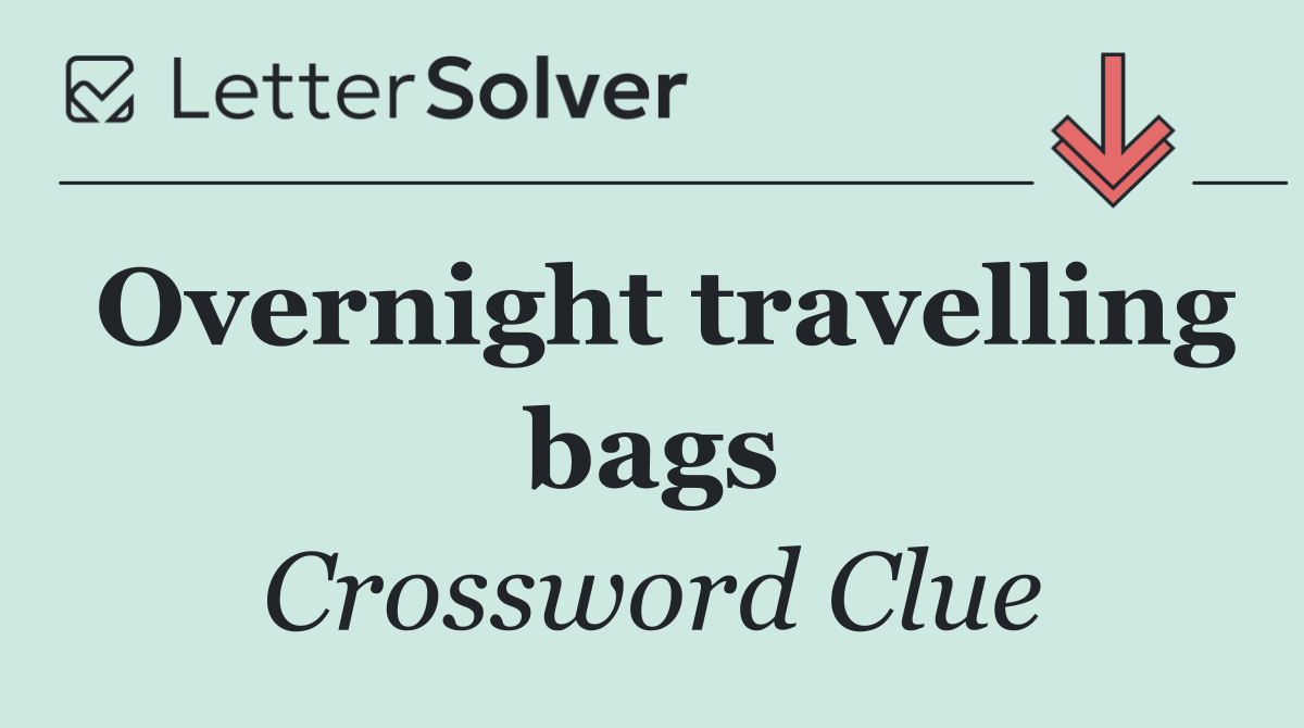 Overnight travelling bags