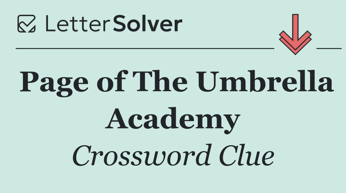 Page of The Umbrella Academy