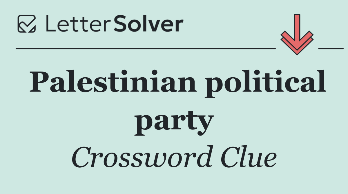 Palestinian political party