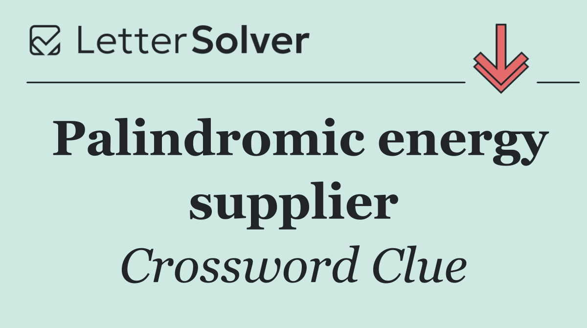 Palindromic energy supplier