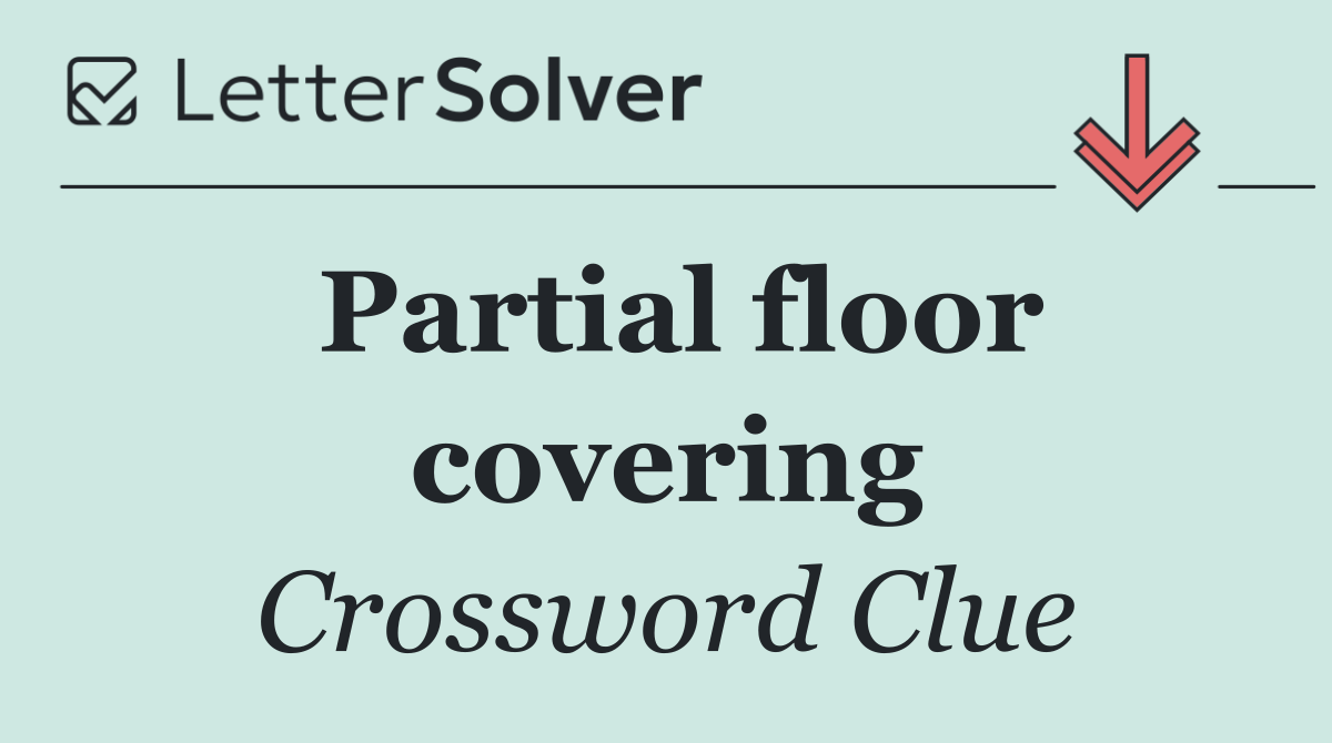 Partial floor covering