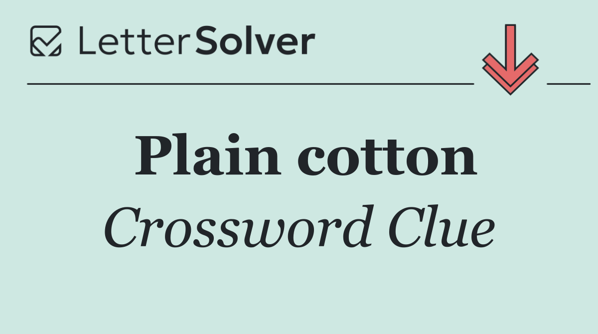 Plain cotton