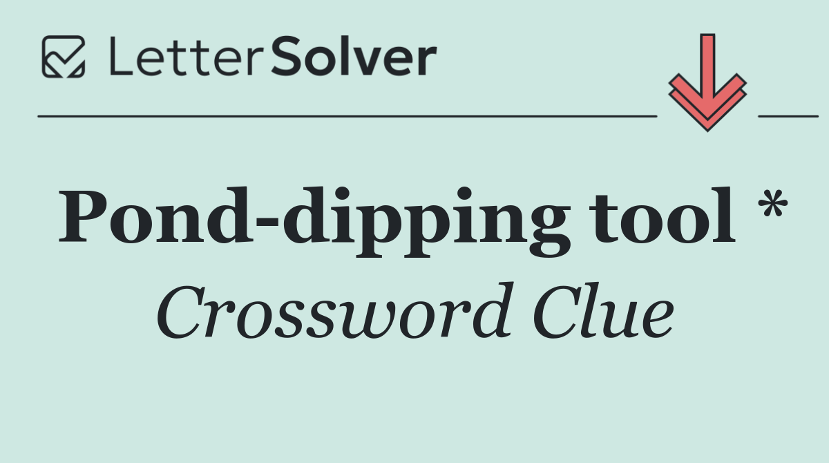 Pond dipping tool *