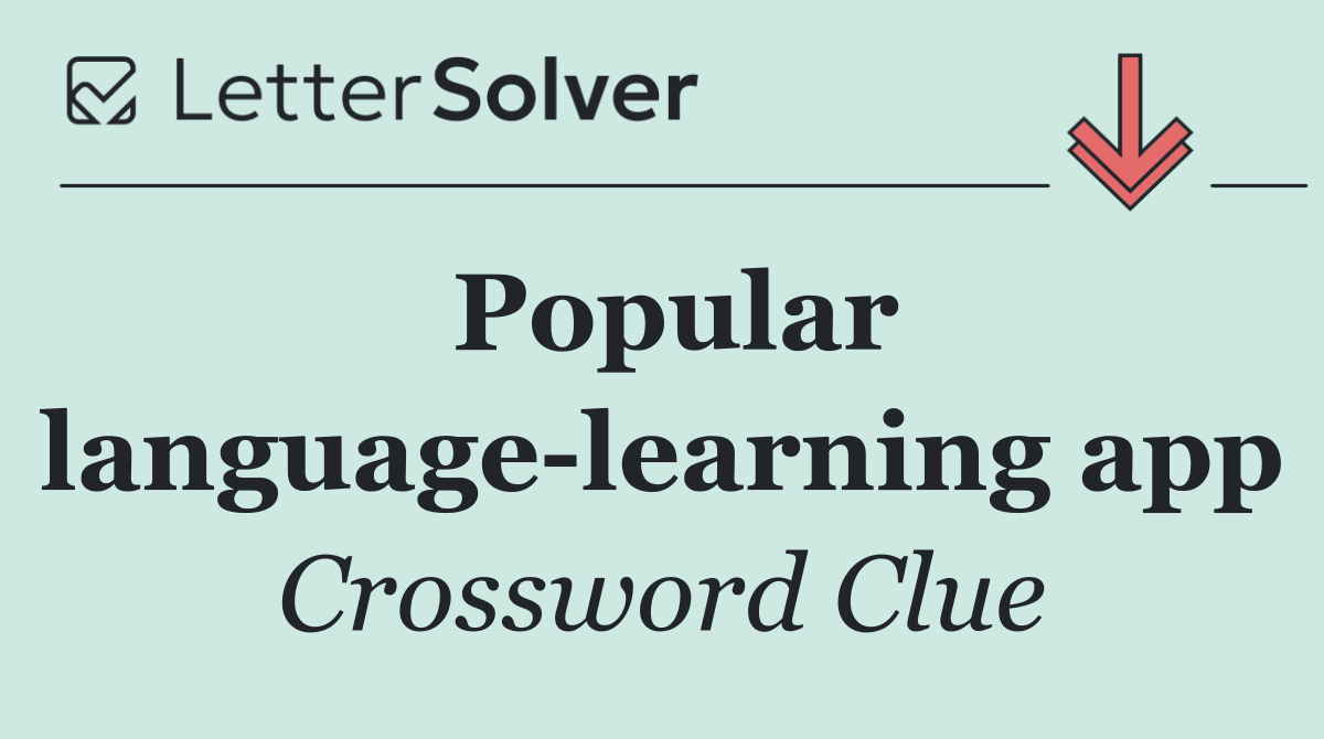 Popular language learning app