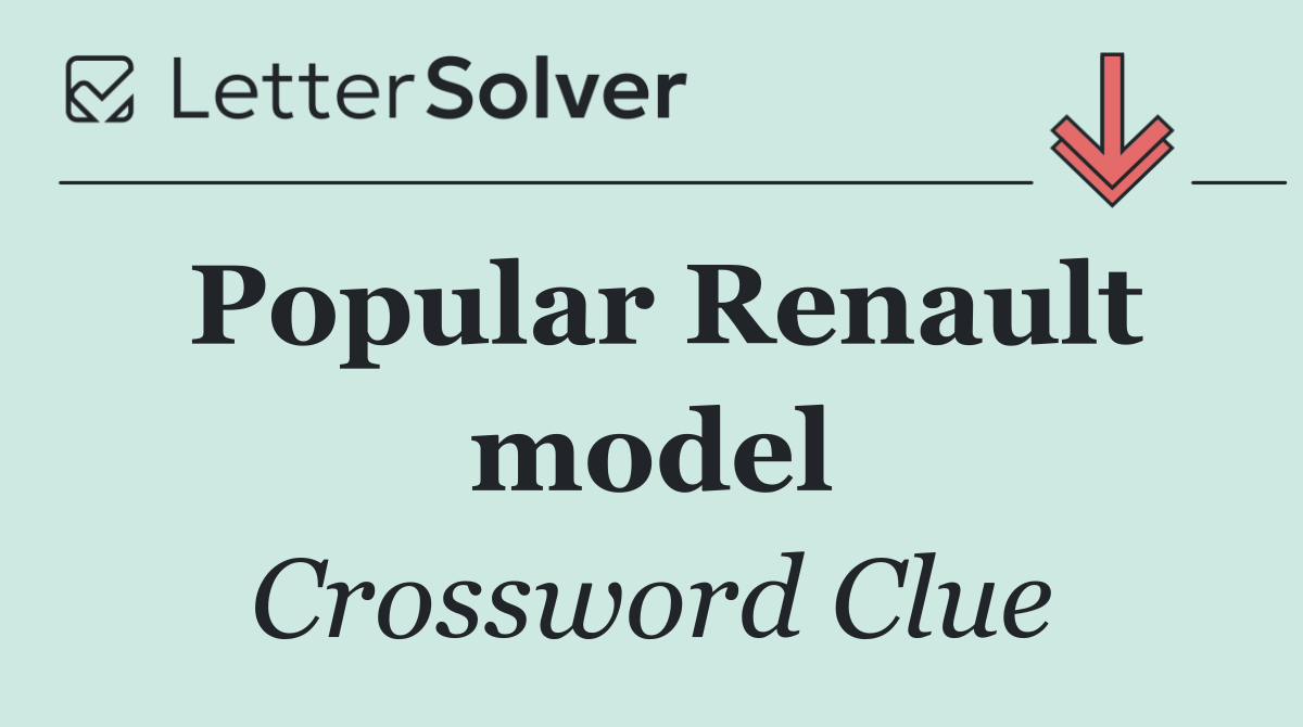Popular Renault model