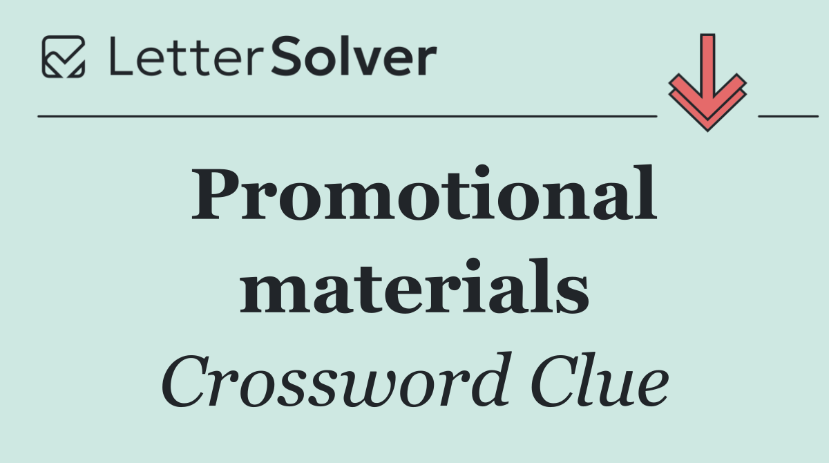 Promotional materials
