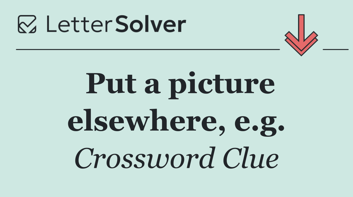 Put a picture elsewhere, e.g.