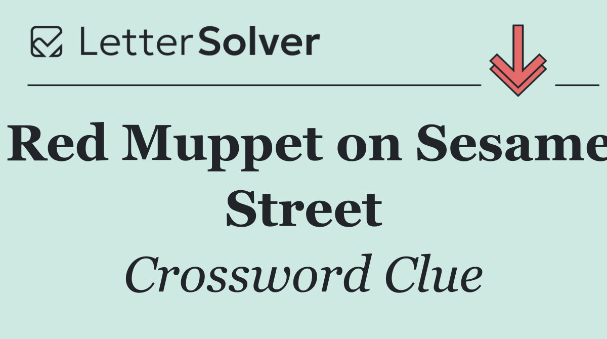 Red Muppet on Sesame Street