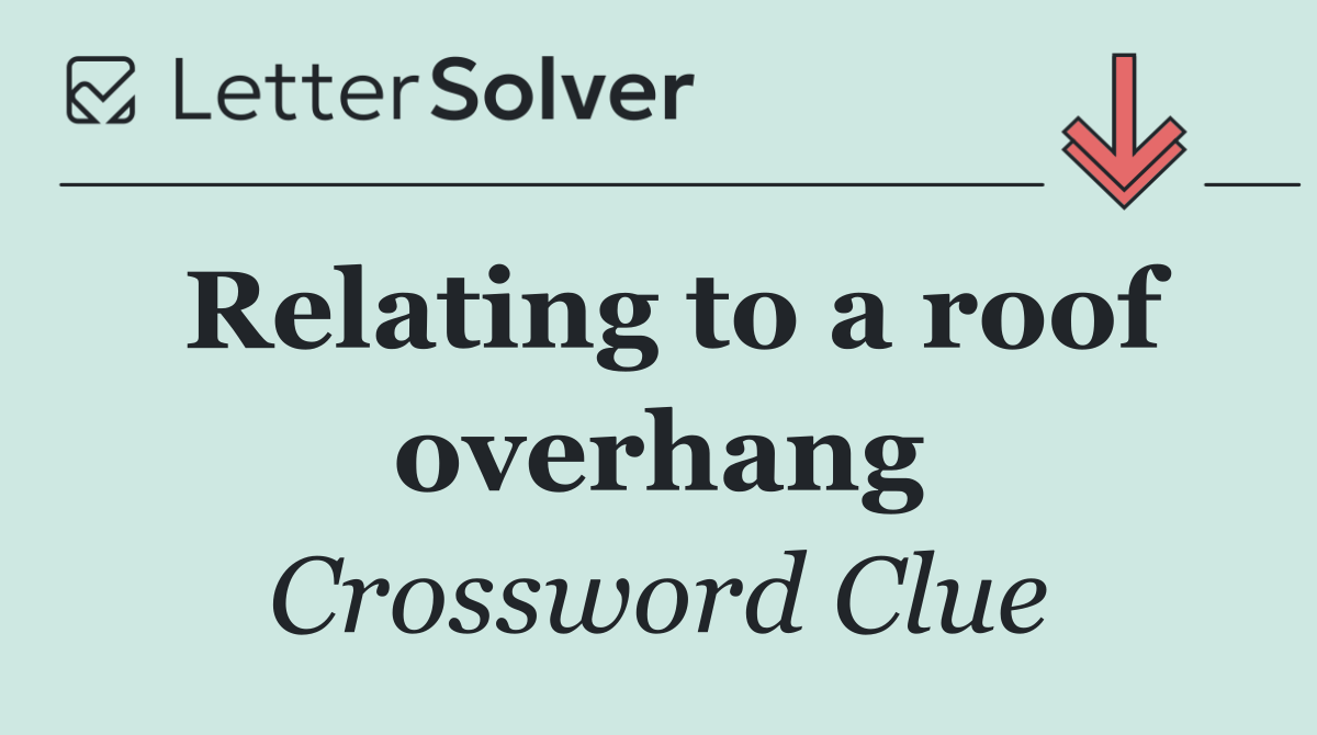 Relating to a roof overhang