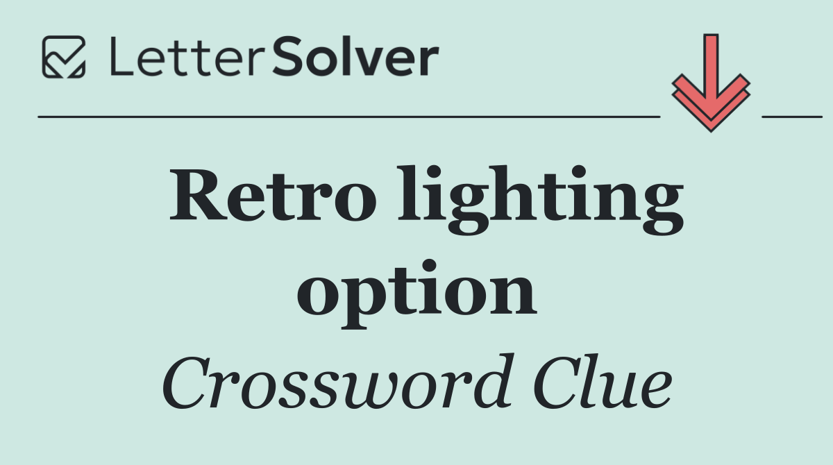 Retro lighting option
