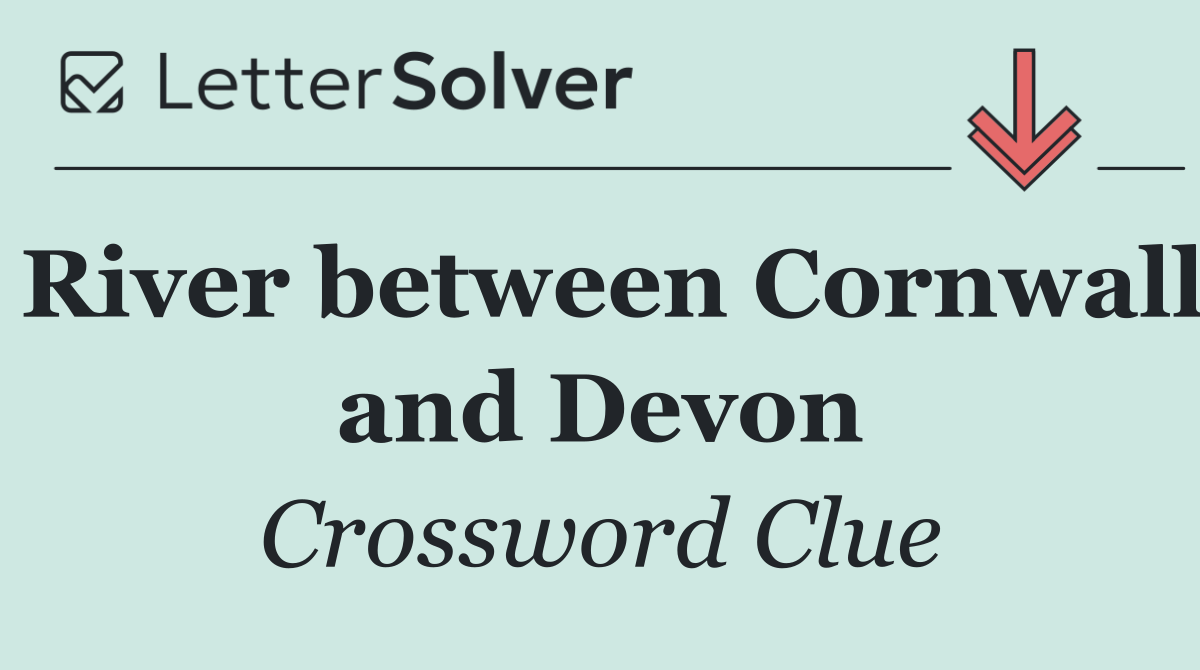 River between Cornwall and Devon