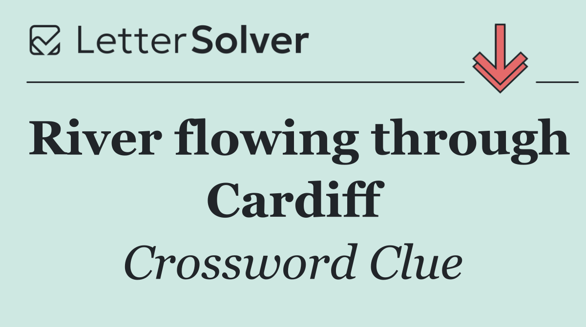 River flowing through Cardiff